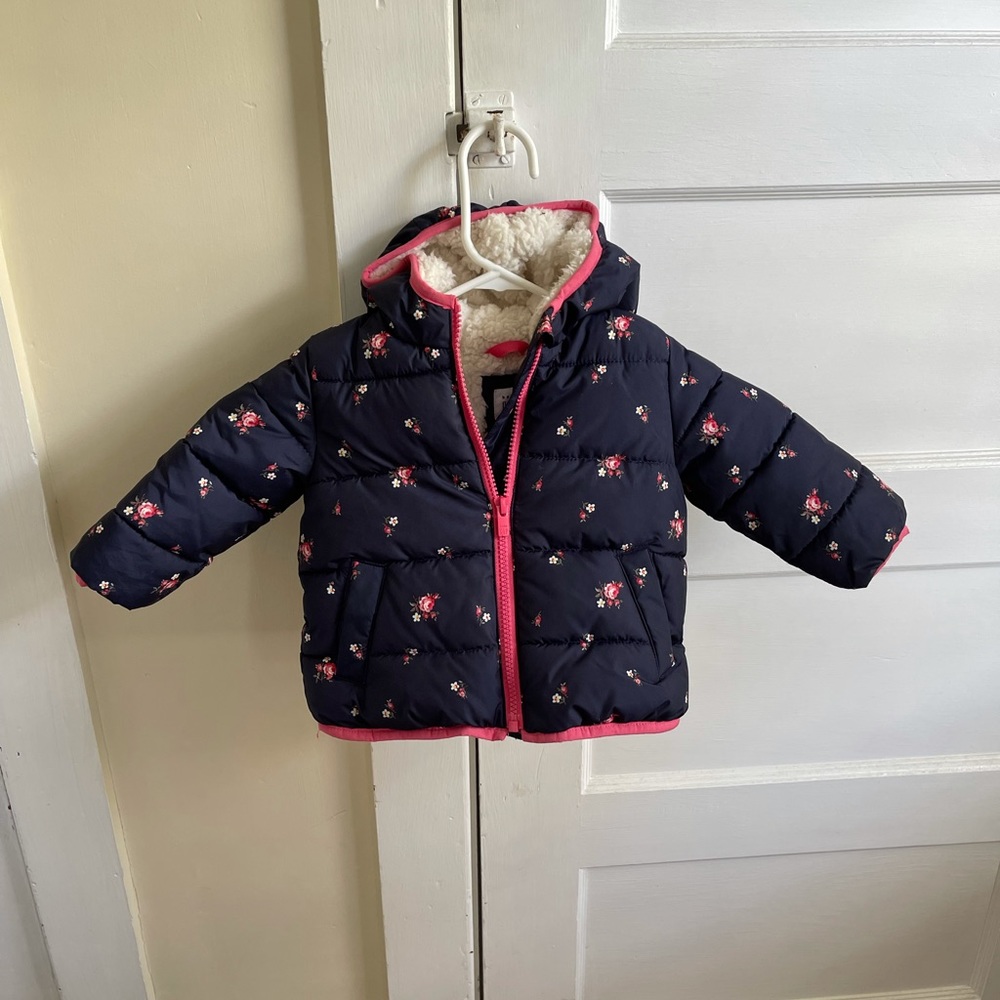 Baby Gap Floral Winter Jacket 12-18 months